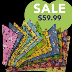 Spring & Summer Bandanas - 60 Assorted Sizes and Patterns by Bandanas Unlimited