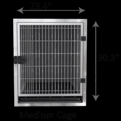 Stainless Steel Cage Banks by PetStore.Direct
