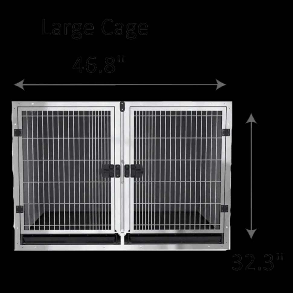 Stainless Steel Cage Banks by PetStore.Direct