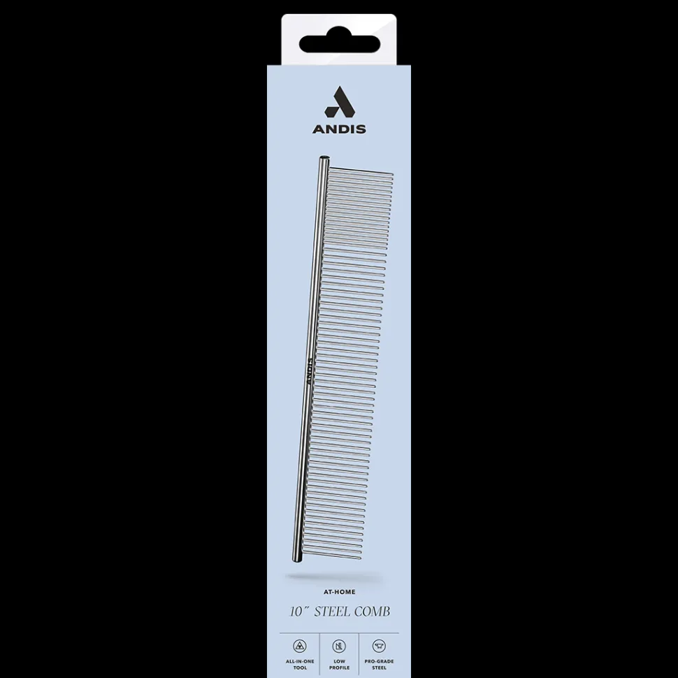 10" Steel Dog Grooming Comb by Andis