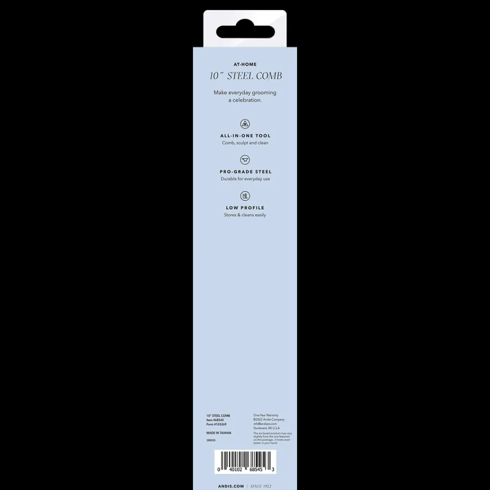 10" Steel Dog Grooming Comb by Andis