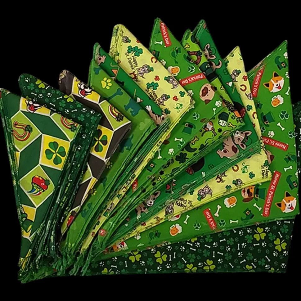 St.Patrick's Day Bandanas - 60 Assorted Sizes and Patterns by Bandanas Unlimited