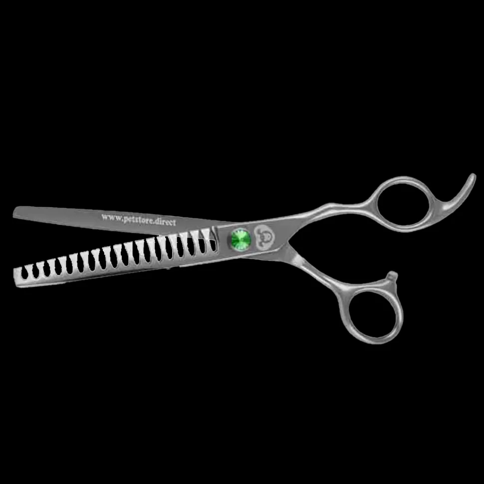 7" 18T Straight Chunker Shears by PetStore.Direct