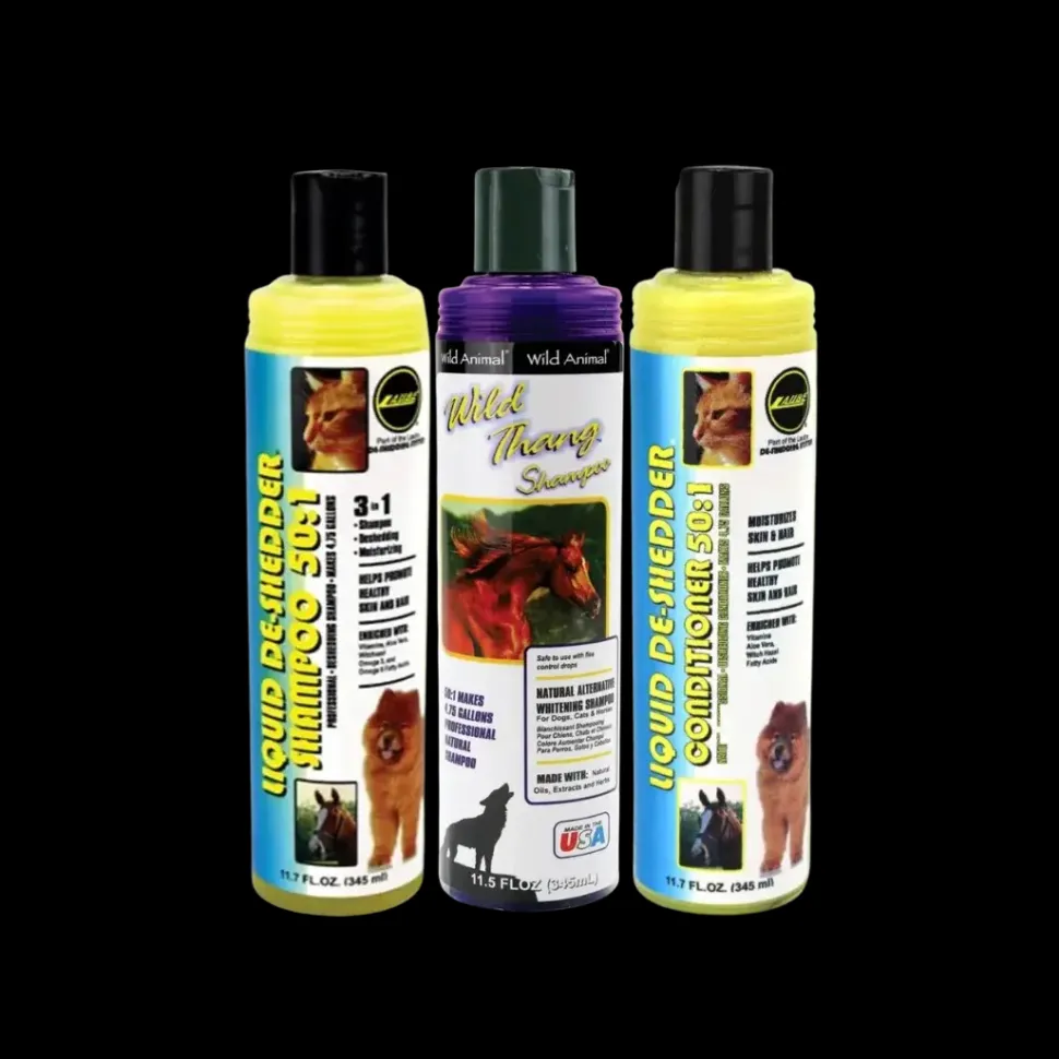 Three Shampoo and Conditioner Set 11oz by Wild Animal