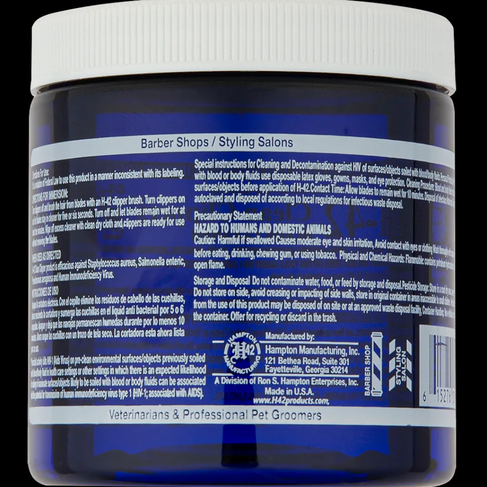 Virucidal Anti-Bacterial Clean Clippers 8oz Jar by H-42