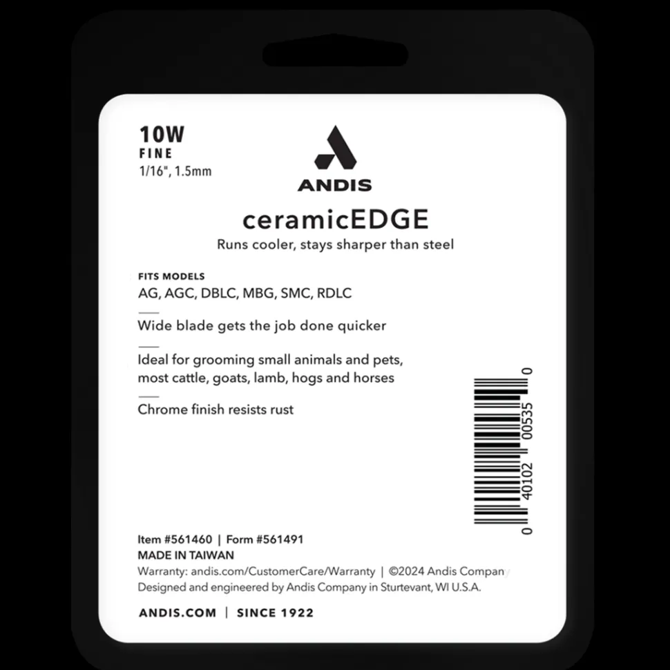 #10W Fine CeramicEdge Wide Blade by Andis