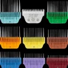 Wide Combs Colored Set of 8 (1/8″ through 1″) with 30W blade by PetStore.Direct