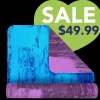 36"x24" Anti-Fatigue Reversible Dog Grooming Table Mat Monochromatic Blue/Purple by PawMat