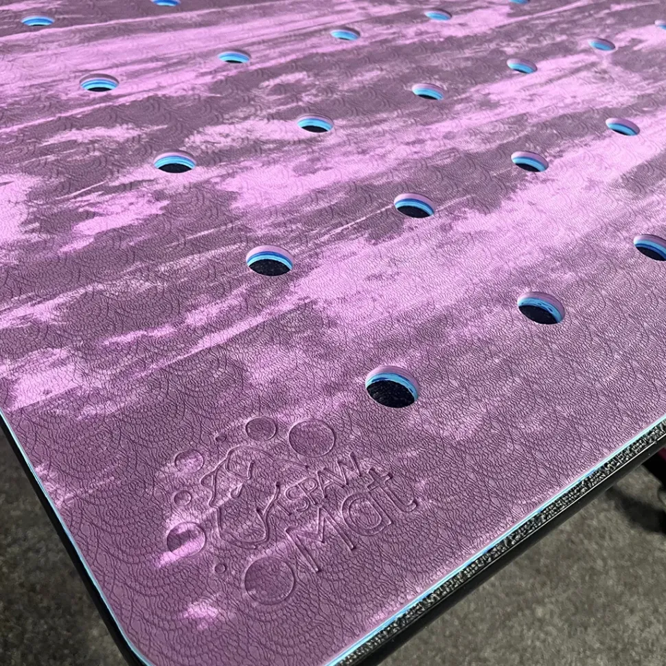 40"x22" SpawMat Tub Mat Mixed Monochromatic Blue/Purple by PawMat