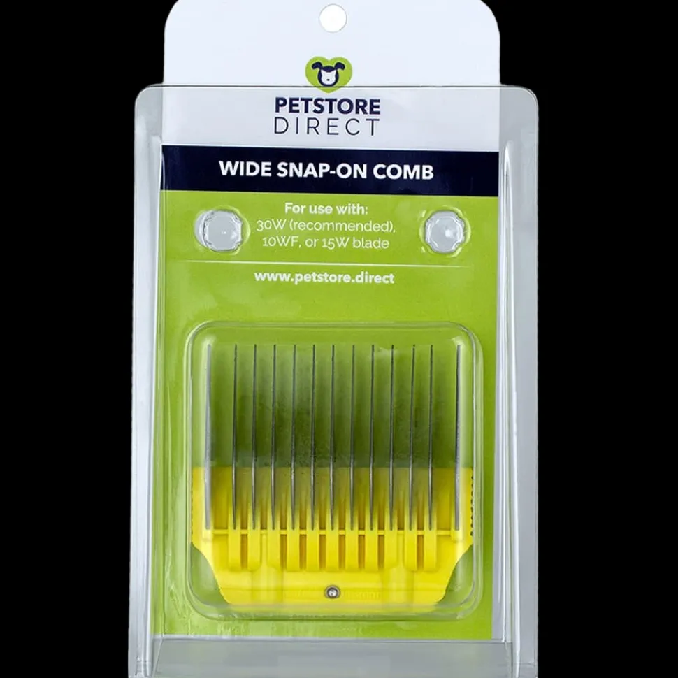 #0 5/8″ Yellow Wide Snap on Comb by PetStore.Direct
